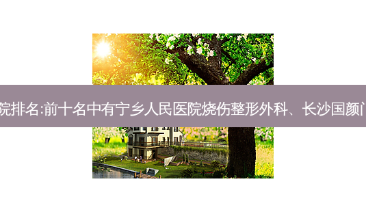 10大长沙胸修复整形医院排名:前十名中有宁乡人民医院烧伤整形外科、长沙国颜门诊部、长沙脸秀门诊部-第1张图片-容颜志 - 专注变美资讯 10大长沙胸修复整形医院排名:前十名中有宁乡人民医院烧伤整形外科、长沙国颜门诊部、长沙脸秀门诊部-第1张图片-容颜志 - 专注变美资讯
