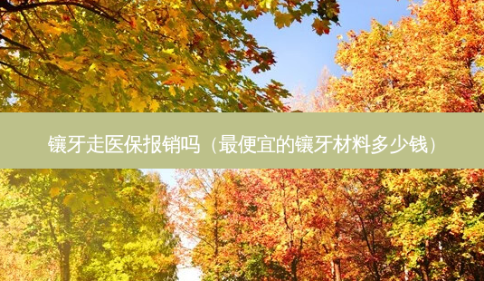 镶牙走医保报销吗(便宜的镶牙材料多少钱)-第1张图片-容颜志 - 专注变美资讯 镶牙走医保报销吗(便宜的镶牙材料多少钱)-第1张图片-容颜志 - 专注变美资讯