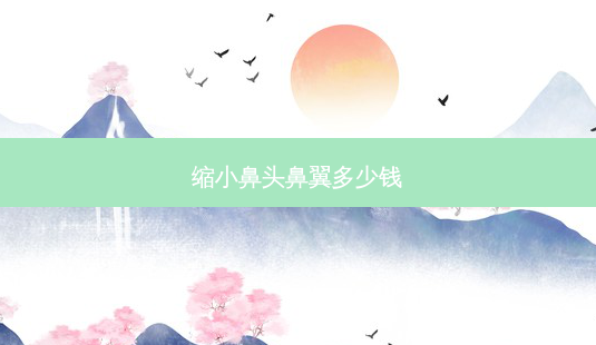缩小鼻头鼻翼多少钱-第1张图片-容颜志 - 专注变美资讯