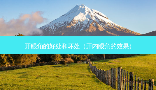 开眼角的好处和坏处(开内眼角的效果)-第1张图片-容颜志 - 专注变美资讯 开眼角的好处和坏处(开内眼角的效果)-第1张图片-容颜志 - 专注变美资讯