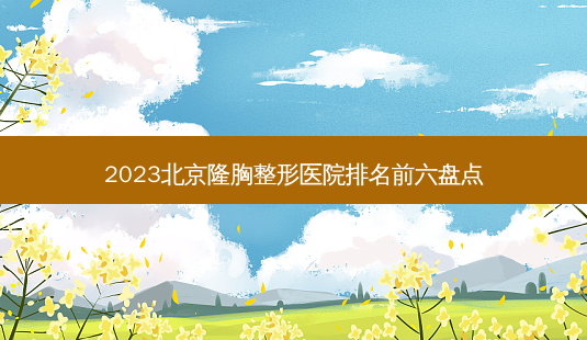 2023北京隆胸整形医院排名前六盘点-第1张图片-容颜志 - 专注变美资讯 2023北京隆胸整形医院排名前六盘点-第1张图片-容颜志 - 专注变美资讯