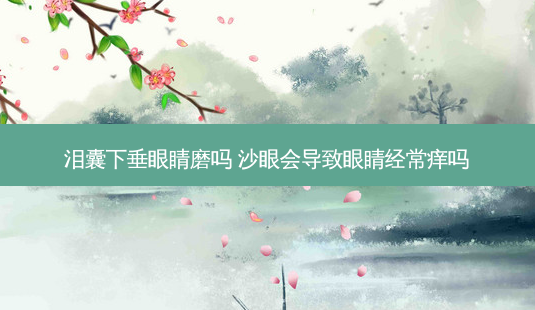 泪囊下垂眼睛磨吗 沙眼会导致眼睛经常痒吗-第1张图片-容颜志 - 专注变美资讯 泪囊下垂眼睛磨吗 沙眼会导致眼睛经常痒吗-第1张图片-容颜志 - 专注变美资讯
