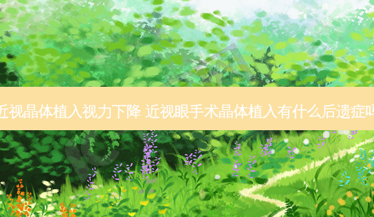 近视晶体植入视力下降 近视眼手术晶体植入有什么后遗症吗-第1张图片-容颜志 - 专注变美资讯 近视晶体植入视力下降 近视眼手术晶体植入有什么后遗症吗-第1张图片-容颜志 - 专注变美资讯