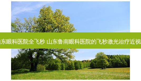 山东眼科医院全飞秒 山东鲁南眼科医院的飞秒激光近视眼-第1张图片-容颜志 - 专注变美资讯 山东眼科医院全飞秒 山东鲁南眼科医院的飞秒激光近视眼-第1张图片-容颜志 - 专注变美资讯