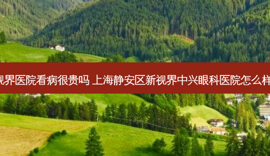 上海新视界医院看病很贵吗 上海静安区新视界中兴眼科医院怎么样,可靠吗-第1张图片-容颜志 - 专注变美资讯 上海新视界医院看病很贵吗 上海静安区新视界中兴眼科医院怎么样,可靠吗-第1张图片-容颜志 - 专注变美资讯