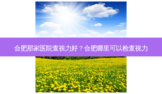 合肥那家医院查视力好?合肥哪里可以检查视力-第1张图片-容颜志 - 专注变美资讯 合肥那家医院查视力好?合肥哪里可以检查视力-第1张图片-容颜志 - 专注变美资讯