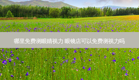 哪里免费测眼睛视力 眼镜店可以免费测视力吗-第1张图片-容颜志 - 专注变美资讯 哪里免费测眼睛视力 眼镜店可以免费测视力吗-第1张图片-容颜志 - 专注变美资讯