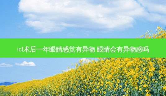 icl术后一年眼睛感觉有异物 眼睛会有异物感吗-第1张图片-容颜志 - 专注变美资讯 icl术后一年眼睛感觉有异物 眼睛会有异物感吗-第1张图片-容颜志 - 专注变美资讯