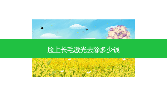 脸上长毛激光去除多少钱-第1张图片-容颜志 - 专注变美资讯 脸上长毛激光去除多少钱-第1张图片-容颜志 - 专注变美资讯