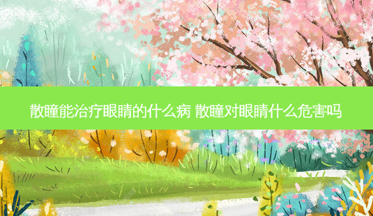 散瞳能眼睛的什么病 散瞳对眼睛什么危害吗-第1张图片-容颜志 - 专注变美资讯 散瞳能眼睛的什么病 散瞳对眼睛什么危害吗-第1张图片-容颜志 - 专注变美资讯