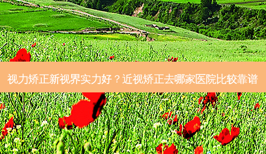 视力矫正新视界实力好?近视矫正去哪家医院比较靠谱-第1张图片-容颜志 - 专注变美资讯 视力矫正新视界实力好?近视矫正去哪家医院比较靠谱-第1张图片-容颜志 - 专注变美资讯