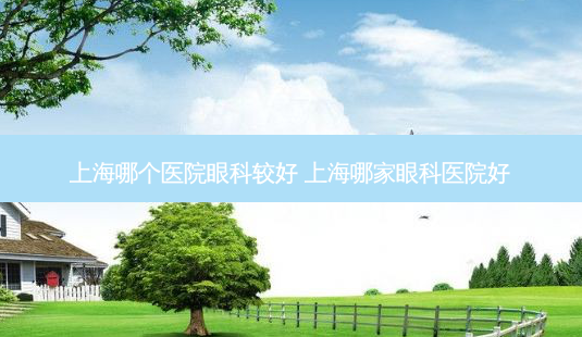 上海哪个医院眼科较好 上海哪家眼科医院好-第1张图片-容颜志 - 专注变美资讯 上海哪个医院眼科较好 上海哪家眼科医院好-第1张图片-容颜志 - 专注变美资讯