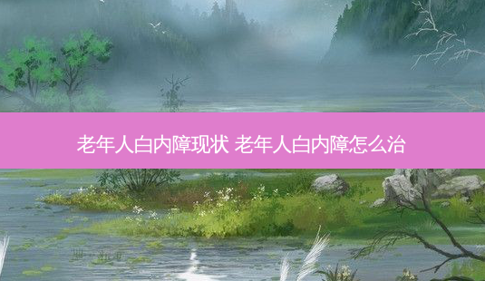 老年人白内障现状 老年人白内障怎么治-第1张图片-容颜志 - 专注变美资讯 老年人白内障现状 老年人白内障怎么治-第1张图片-容颜志 - 专注变美资讯