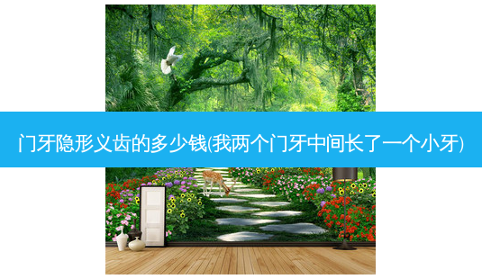 门牙隐形义齿的多少钱(我两个门牙中间长了一个小牙)-第1张图片-容颜志 - 专注变美资讯 门牙隐形义齿的多少钱(我两个门牙中间长了一个小牙)-第1张图片-容颜志 - 专注变美资讯