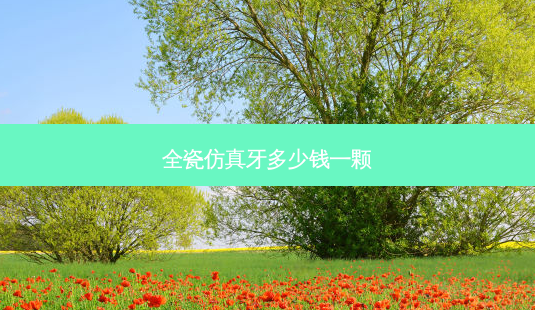 全瓷仿真牙多少钱一颗-第1张图片-容颜志 - 专注变美资讯 全瓷仿真牙多少钱一颗-第1张图片-容颜志 - 专注变美资讯