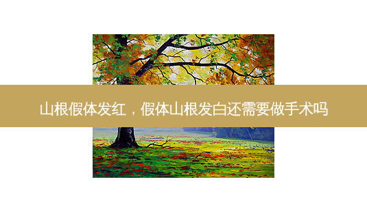 山根假体发红,假体山根发白还需要做手术吗-第1张图片-容颜志 - 专注变美资讯 山根假体发红,假体山根发白还需要做手术吗-第1张图片-容颜志 - 专注变美资讯