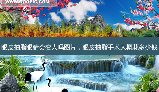 眼皮抽脂眼睛会变大吗图片,眼皮抽脂手术大概花多少钱-第1张图片-容颜志 - 专注变美资讯 眼皮抽脂眼睛会变大吗图片,眼皮抽脂手术大概花多少钱-第1张图片-容颜志 - 专注变美资讯