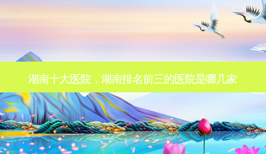 湖南十大医院,湖南排名前三的医院是哪几家-第1张图片-容颜志 - 专注变美资讯 湖南十大医院,湖南排名前三的医院是哪几家-第1张图片-容颜志 - 专注变美资讯