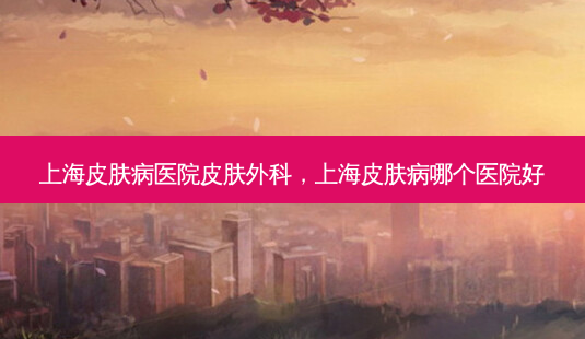 上海皮肤病医院皮肤外科，上海皮肤病哪个医院好-第1张图片-容颜志 - 专注变美资讯