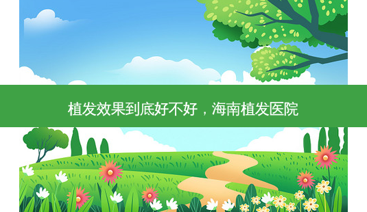 植发效果到底好不好,海南植发医院-第1张图片-容颜志 - 专注变美资讯 植发效果到底好不好,海南植发医院-第1张图片-容颜志 - 专注变美资讯