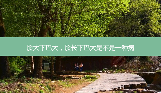 脸大下巴大，脸长下巴大是不是一种病-第1张图片-容颜志 - 专注变美资讯