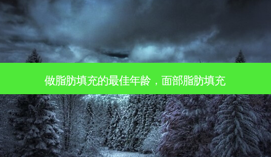 做脂肪填充的 *** 年龄，面部脂肪填充-第1张图片-容颜志 - 专注变美资讯