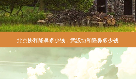 北京协和隆鼻多少钱,武汉协和隆鼻多少钱-第1张图片-容颜志 - 专注变美资讯 北京协和隆鼻多少钱,武汉协和隆鼻多少钱-第1张图片-容颜志 - 专注变美资讯
