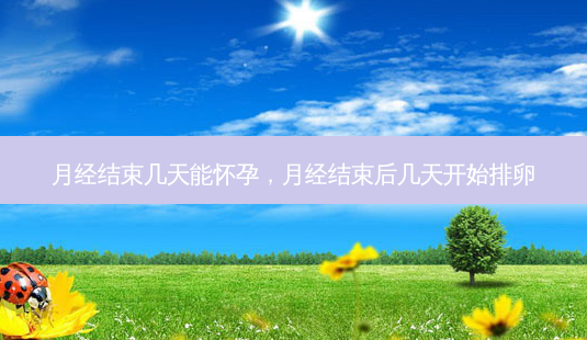 月经结束几天能怀孕,月经结束后几天开始排卵-第1张图片-容颜志 - 专注变美资讯 月经结束几天能怀孕,月经结束后几天开始排卵-第1张图片-容颜志 - 专注变美资讯