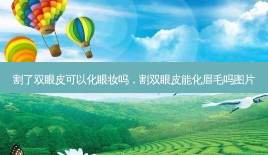 割了双眼皮可以化眼妆吗,割双眼皮能化眉毛吗图片-第1张图片-容颜志 - 专注变美资讯 割了双眼皮可以化眼妆吗,割双眼皮能化眉毛吗图片-第1张图片-容颜志 - 专注变美资讯