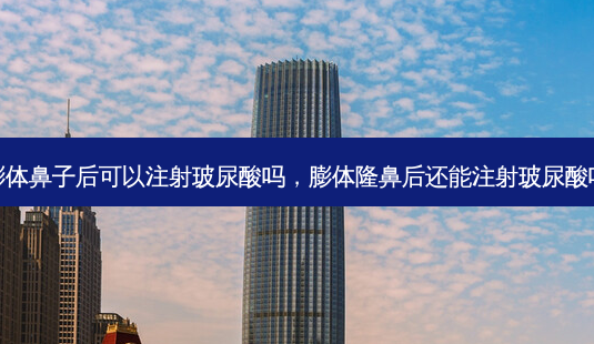 膨体鼻子后可以注射玻尿酸吗，膨体隆鼻后还能注射玻尿酸吗-第1张图片-容颜志 - 专注变美资讯
