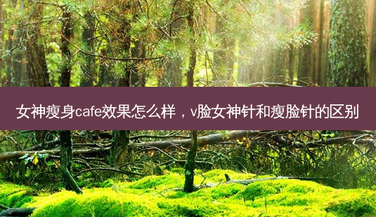 女神瘦身cafe效果怎么样,v脸女神针和瘦脸针的区别-第1张图片-容颜志 - 专注变美资讯 女神瘦身cafe效果怎么样,v脸女神针和瘦脸针的区别-第1张图片-容颜志 - 专注变美资讯