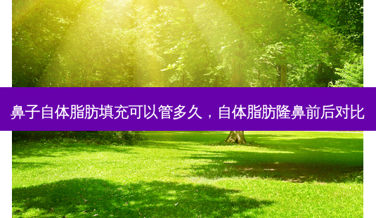 鼻子自体脂肪填充可以管多久,自体脂肪隆鼻前后对比-第1张图片-容颜志 - 专注变美资讯 鼻子自体脂肪填充可以管多久,自体脂肪隆鼻前后对比-第1张图片-容颜志 - 专注变美资讯
