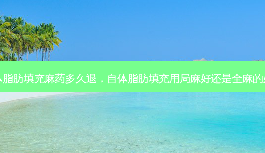 自体脂肪填充麻药多久退,自体脂肪填充用局麻好还是全麻的好呢-第1张图片-容颜志 - 专注变美资讯 自体脂肪填充麻药多久退,自体脂肪填充用局麻好还是全麻的好呢-第1张图片-容颜志 - 专注变美资讯