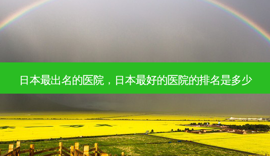 日本最出名的医院,日本 *** 的医院的排名是多少-第1张图片-容颜志 - 专注变美资讯 日本最出名的医院,日本 *** 的医院的排名是多少-第1张图片-容颜志 - 专注变美资讯