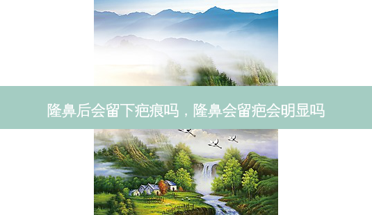 隆鼻后会留下疤痕吗,隆鼻会留疤会明显吗-第1张图片-容颜志 - 专注变美资讯 隆鼻后会留下疤痕吗,隆鼻会留疤会明显吗-第1张图片-容颜志 - 专注变美资讯