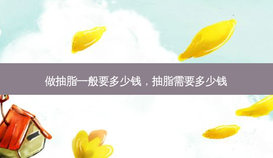 做抽脂一般要多少钱,抽脂需要多少钱-第1张图片-容颜志 - 专注变美资讯 做抽脂一般要多少钱,抽脂需要多少钱-第1张图片-容颜志 - 专注变美资讯