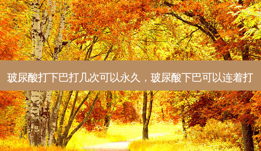 玻尿酸打下巴打几次可以永久，玻尿酸下巴可以连着打-第1张图片-容颜志 - 专注变美资讯