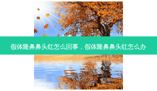假体隆鼻鼻头红怎么回事,假体隆鼻鼻头红怎么办-第1张图片-容颜志 - 专注变美资讯 假体隆鼻鼻头红怎么回事,假体隆鼻鼻头红怎么办-第1张图片-容颜志 - 专注变美资讯