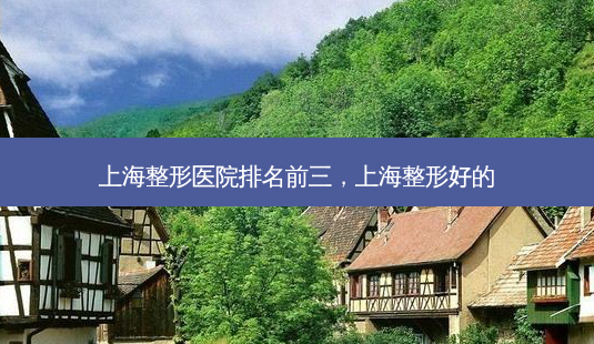 上海整形医院排名前三,上海整形好的-第1张图片-容颜志 - 专注变美资讯 上海整形医院排名前三,上海整形好的-第1张图片-容颜志 - 专注变美资讯