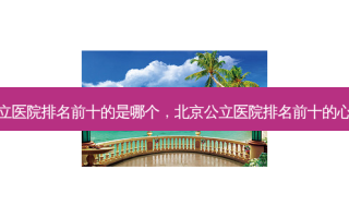 北京公立医院排名前十的是哪个，北京公立医院排名前十的心理医生
