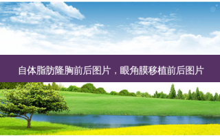 自体脂肪隆胸前后图片，眼角膜移植前后图片