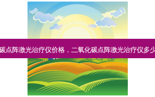 二氧化碳点阵激光治疗仪价格，二氧化碳点阵激光治疗仪多少钱一台